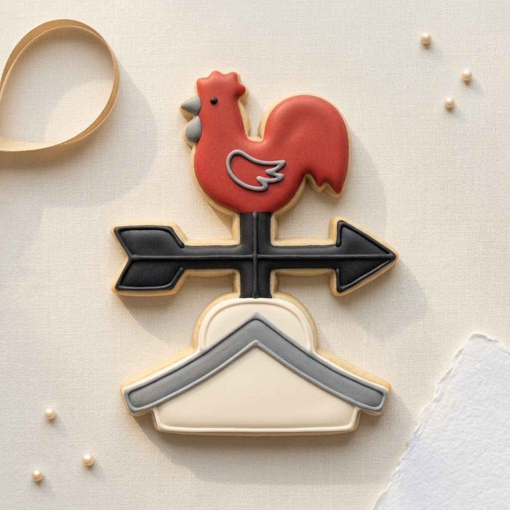 Weather Vane Cookie Cutter, 3D Printed Cutter for Fondant