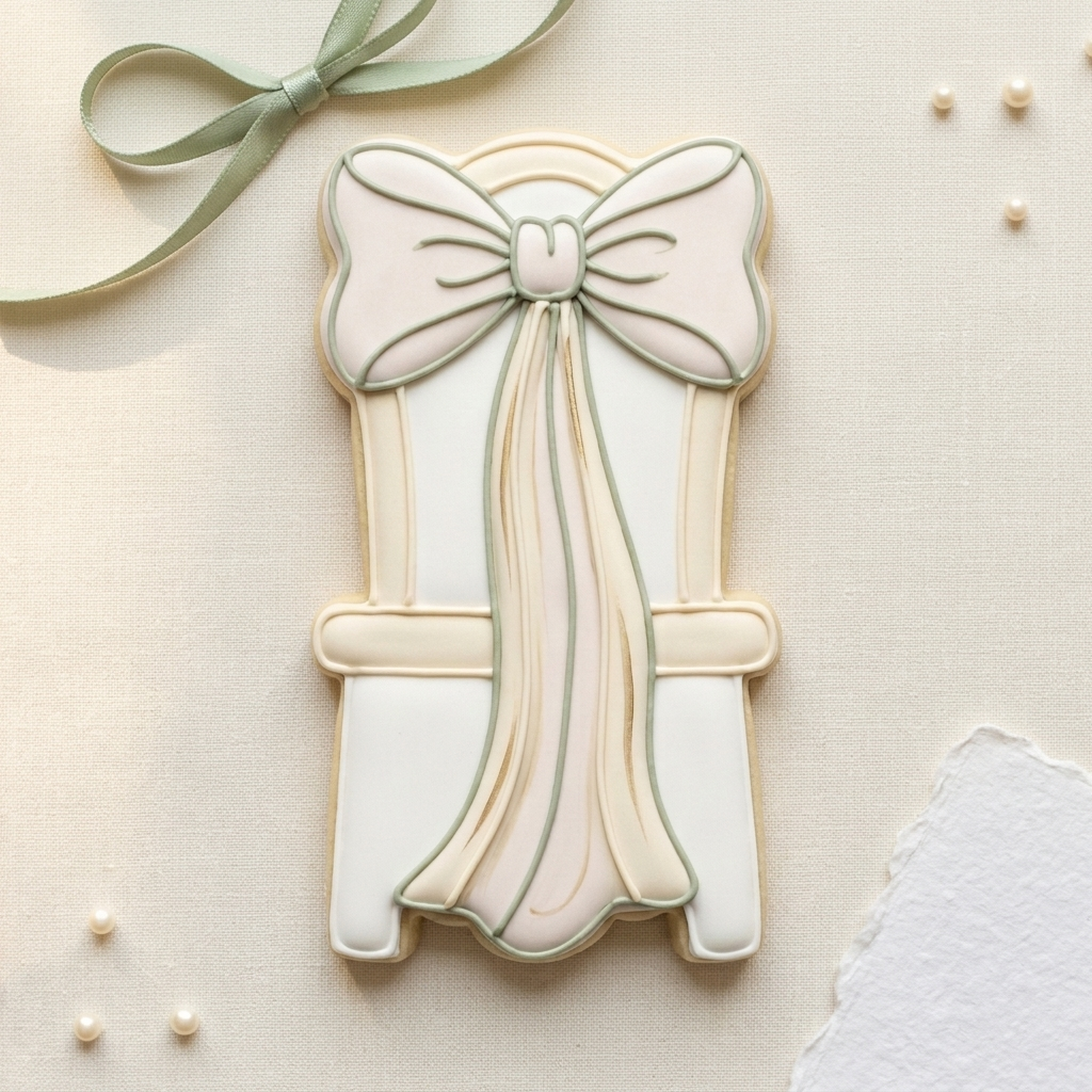 Wedding Chair Bow Cookie Cutter, 3D Printed Wedding Cutter
