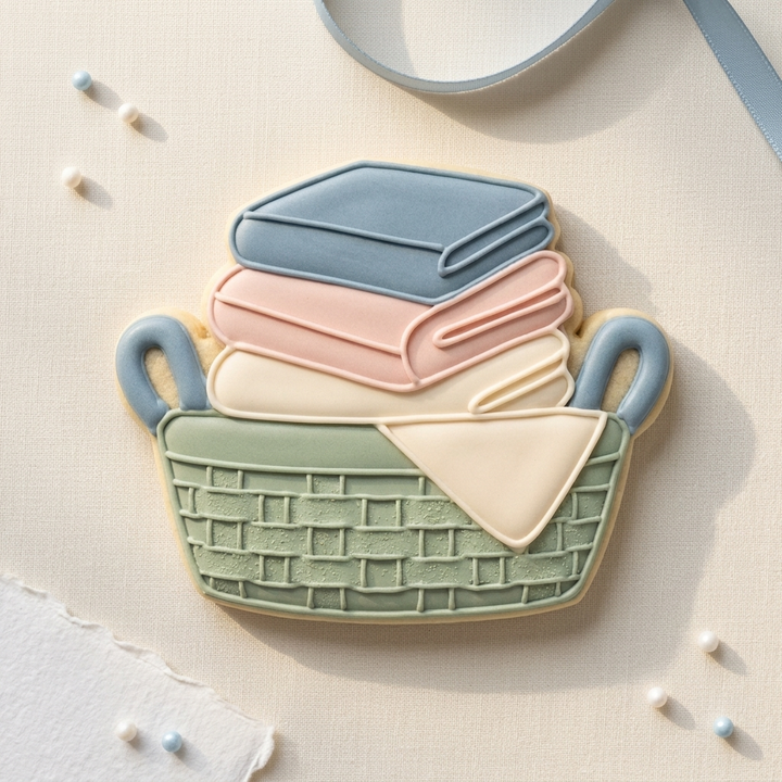 Changing Table Basket Cookie Cutter, 3D Printed Baby Shower Cutter
