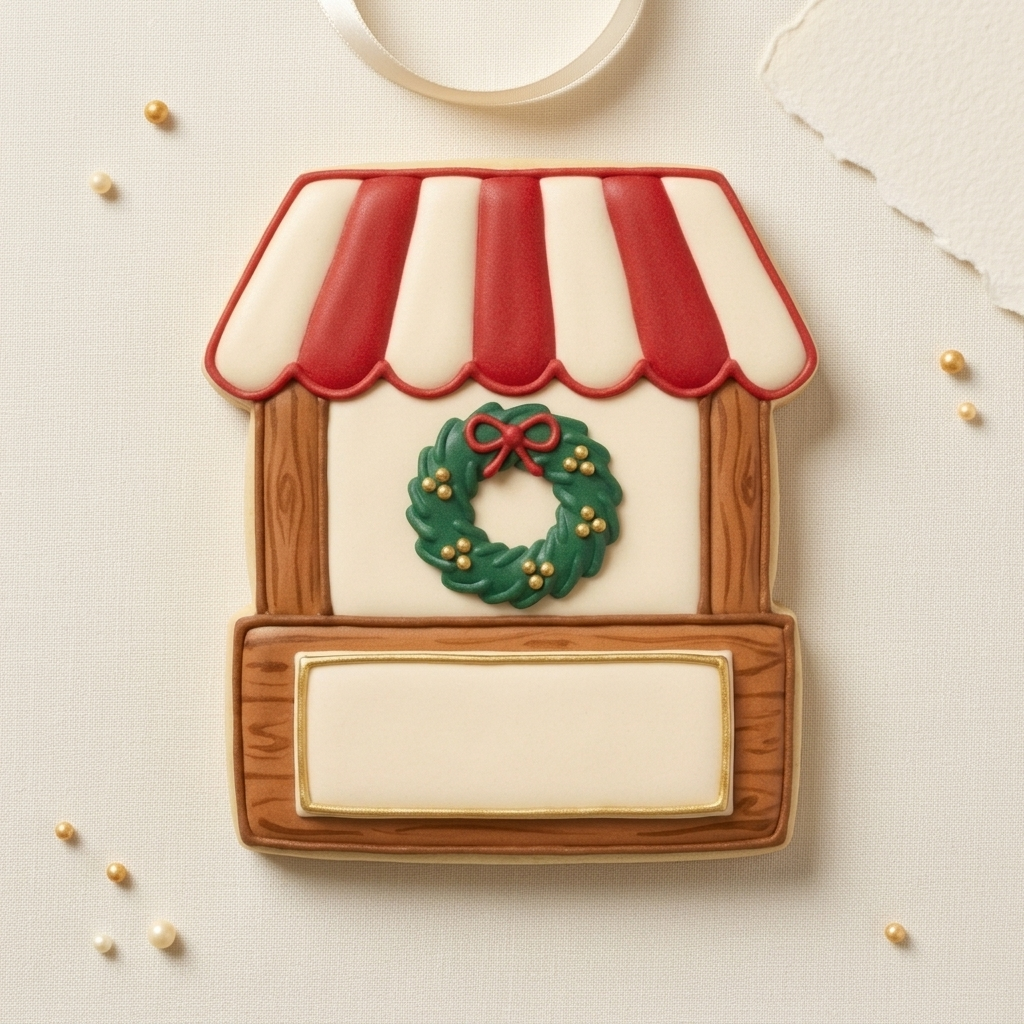 Holiday Market Stall Cookie Cutter, 3D Printed South Asian Festival Cutter