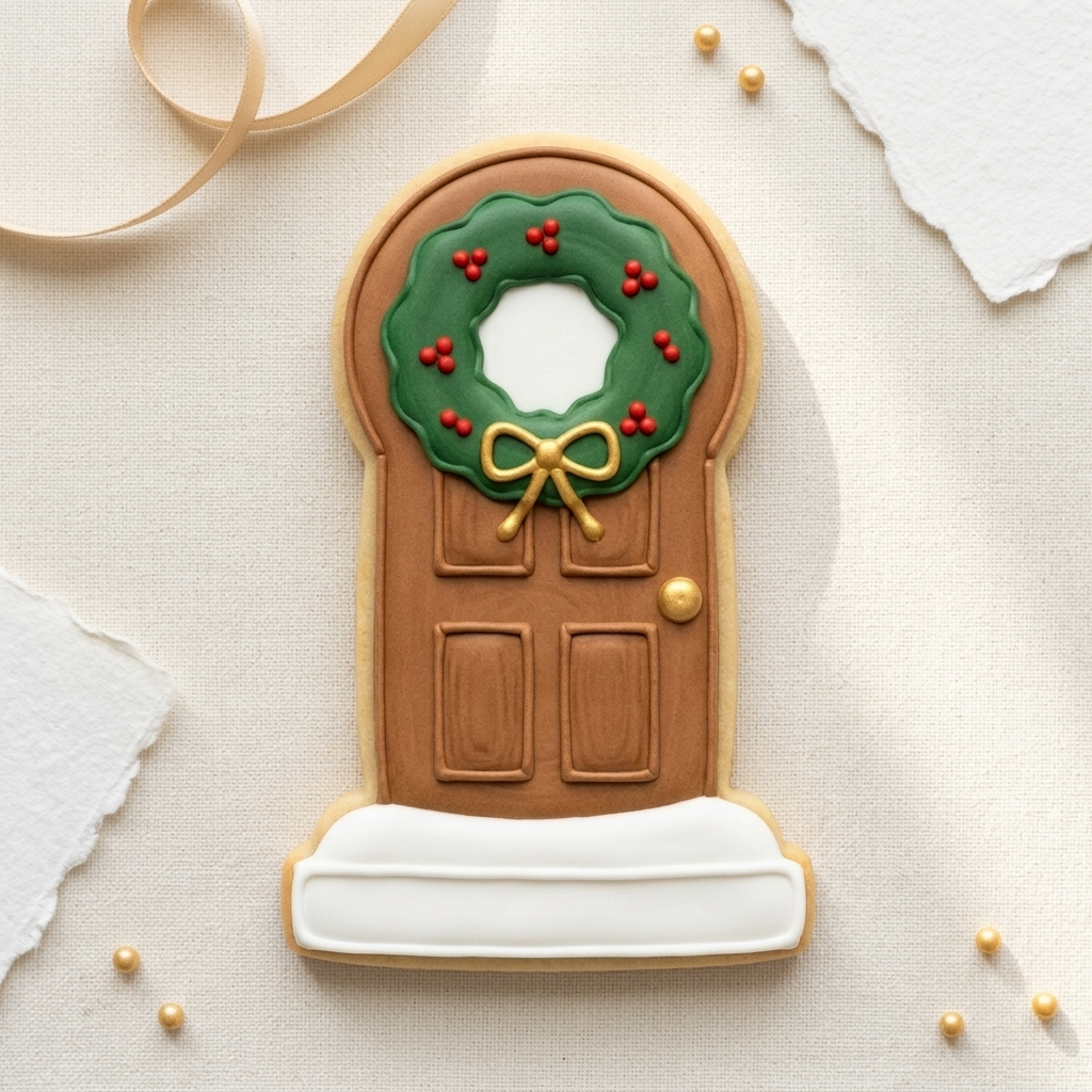 Winter Cabin Door Cookie Cutter, 3D Printed South Asian Festival Cutter