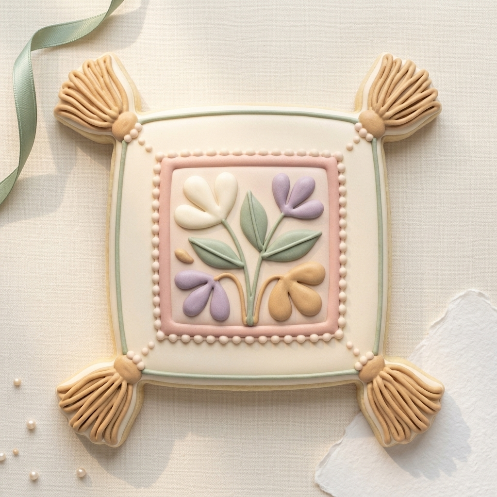 Throw Pillow Tassel Cookie Cutter, 3D Printed Wedding Cutter