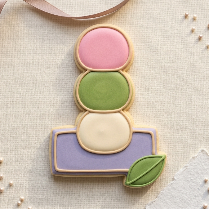 Mochi Trio Tray Cookie Cutter, 3D Printed Birthday Party Cutter