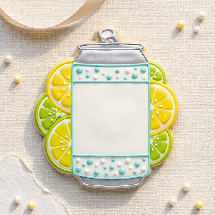 Seltzer Can Citrus Cookie Cutter, 3D Printed South Asian Festival Cutter