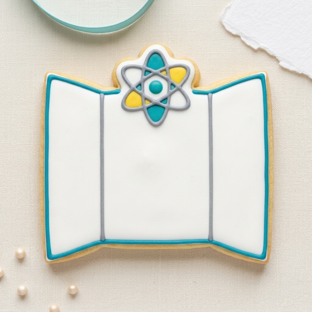Science Fair Tri Fold Cookie Cutter, 3D Printed Food Theme Cutter