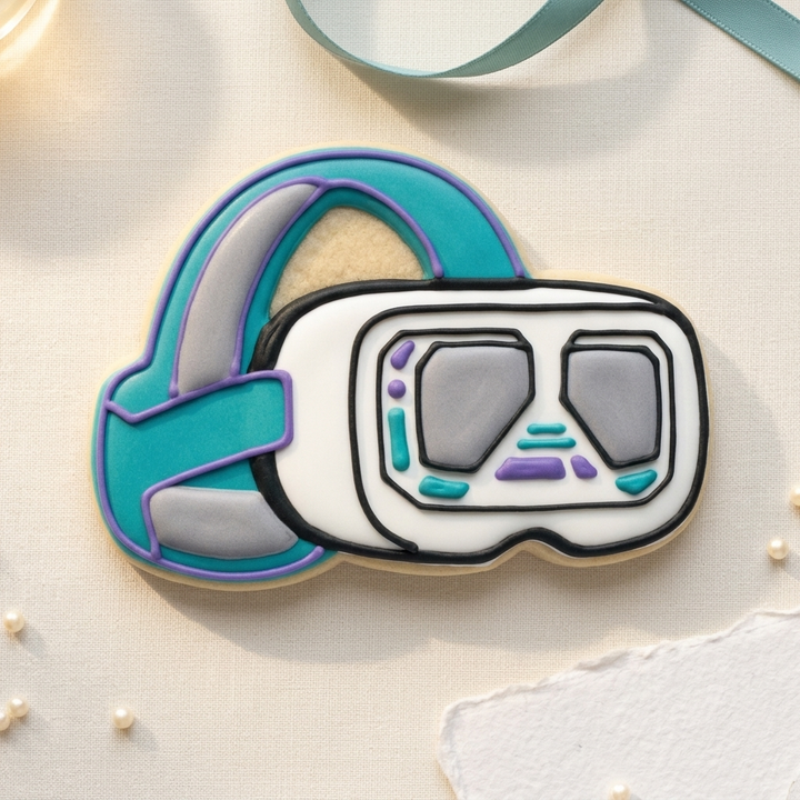 VR Headset Cookie Cutter, 3D Printed Birthday Party Cutter