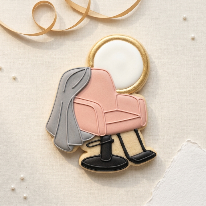 Salon Cape Chair Cookie Cutter, 3D Printed Birthday Party Cutter
