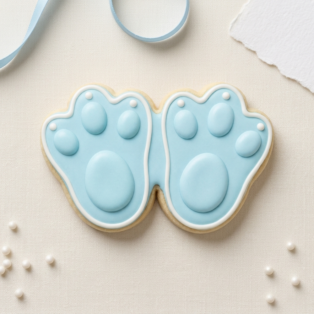 Bunny Paw Prints Cookie Cutter, 3D Printed Easter Cutter