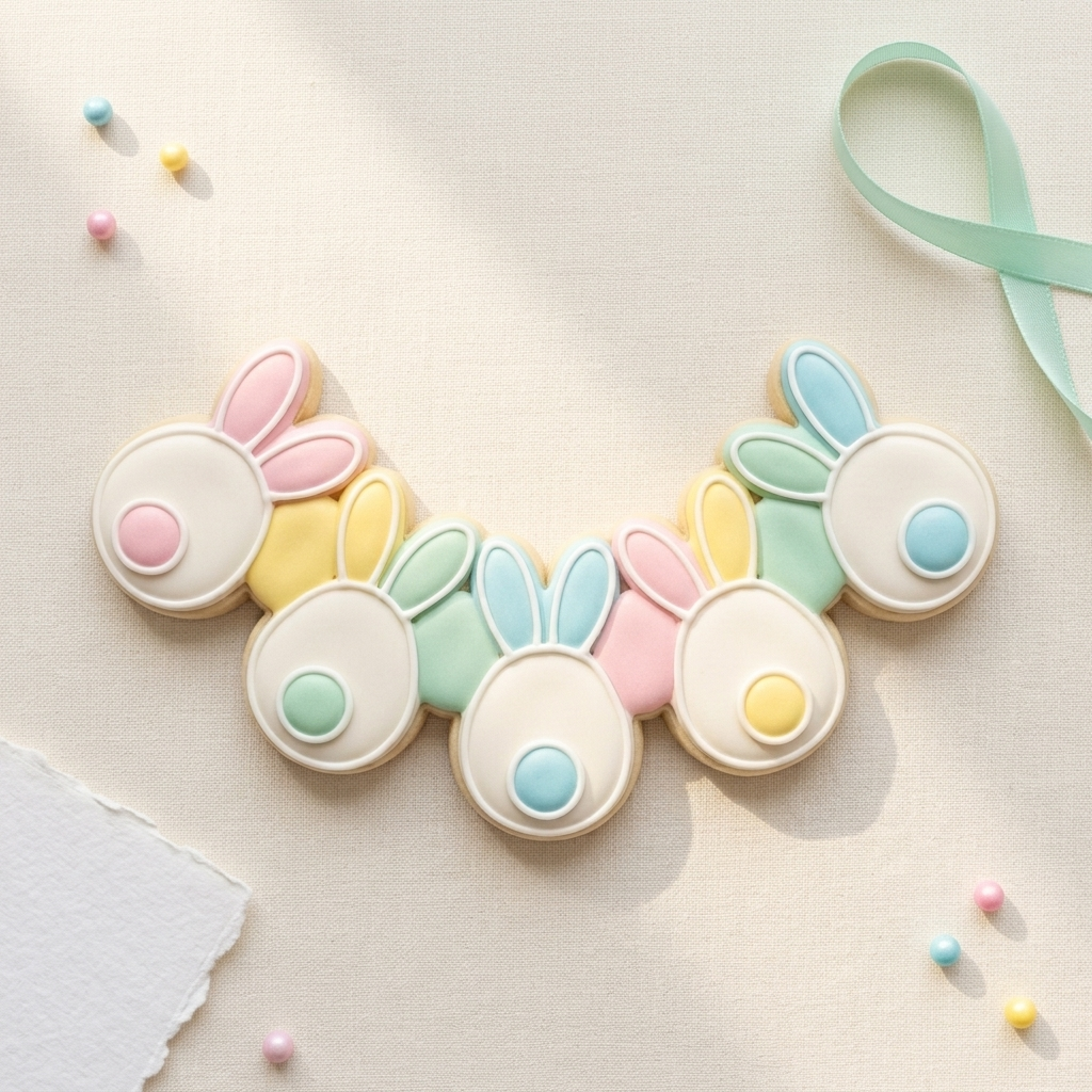Bunny Tail Garland Cookie Cutter, 3D Printed Easter Cutter