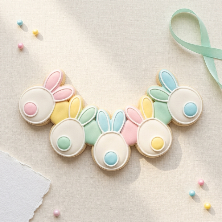 Bunny Tail Garland Cookie Cutter, 3D Printed Easter Cutter
