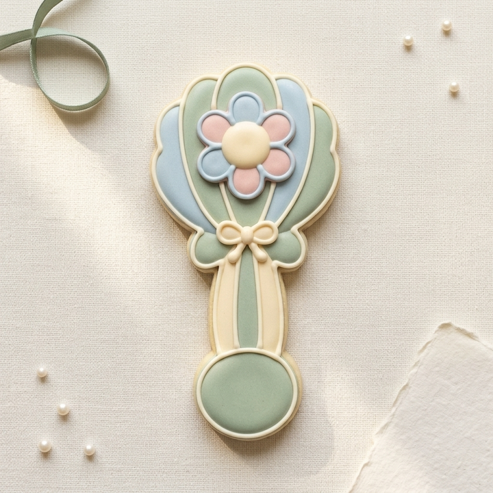 Little Peanut Rattle Cookie Cutter, 3D Printed Baby Shower Cutter