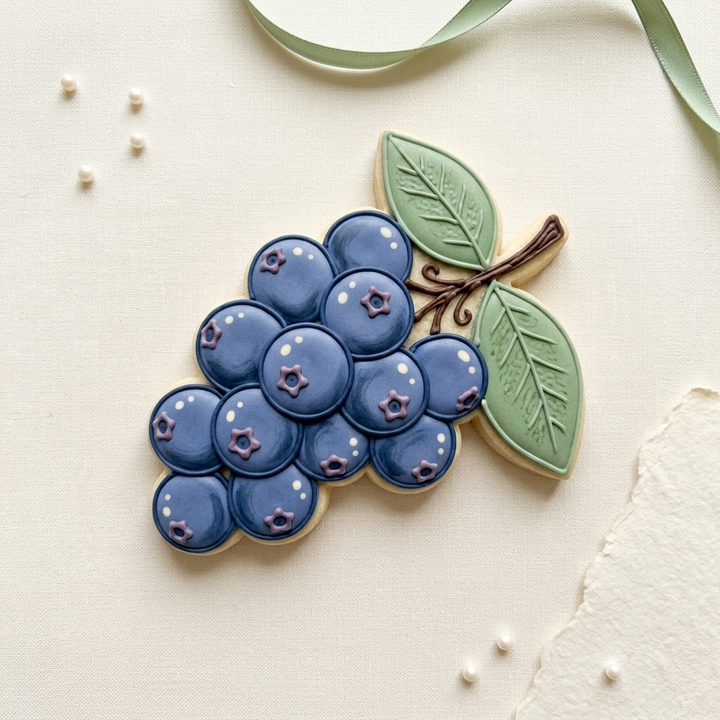 Blueberry Cluster Cookie Cutter, 3D Printed Garden Party