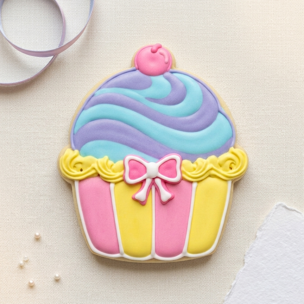 Gender Reveal Cupcake Dome Cookie Cutter, 3D Printed Baby Shower Cutter