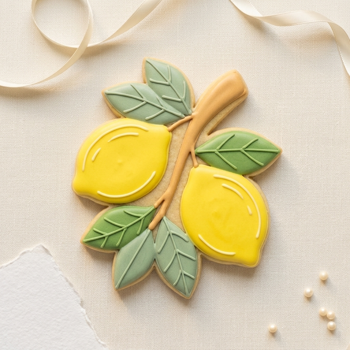 Lemon Branch Cookie Cutter, 3D Printed Garden Party