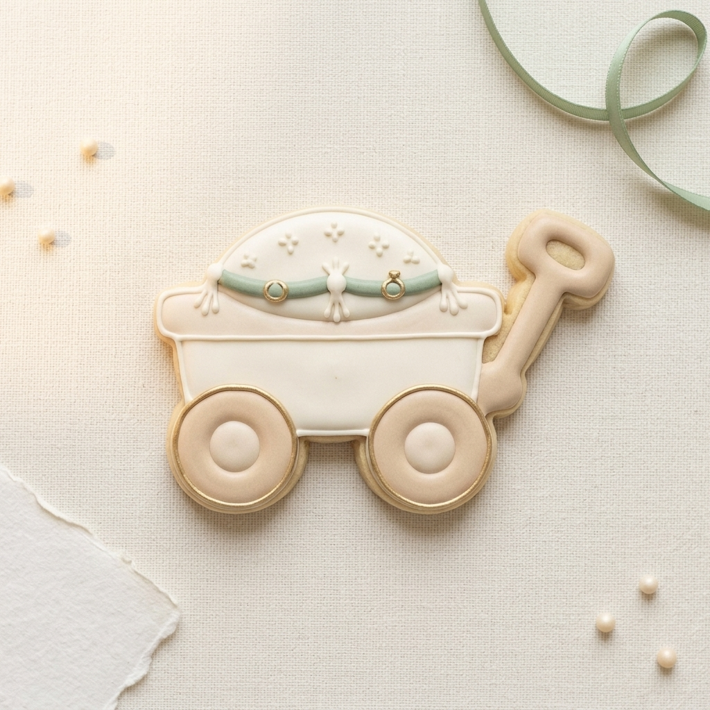 Ring Bearer Wagon Cookie Cutter, 3D Printed Wedding Cutter