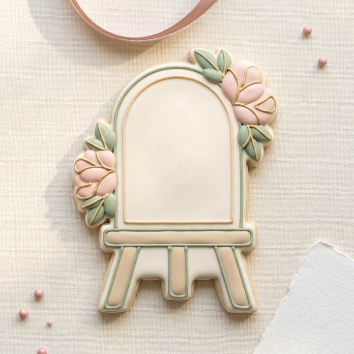 Wedding Welcome Sign Easel Cookie Cutter, 3D Printed Wedding Cutter
