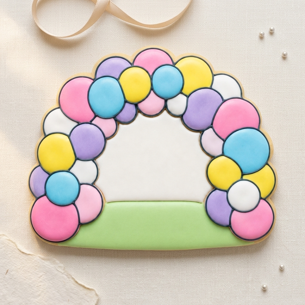 Balloon Garland Arch Cookie Cutter, 3D Printed Baby Shower Cutter