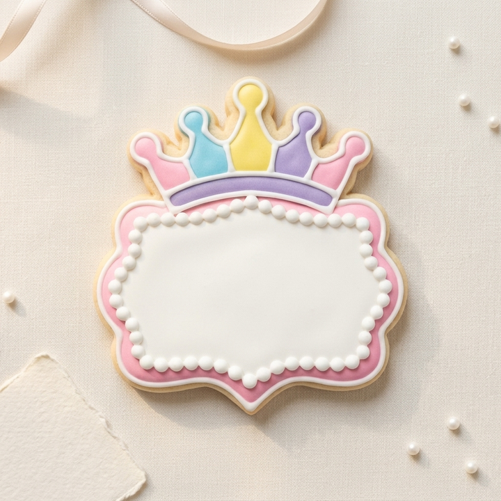 Birthday Crown Plaque Cookie Cutter, 3D Printed Birthday Party Cutter