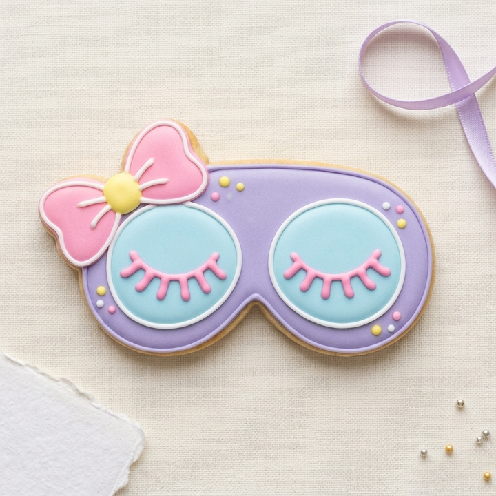 Sleepover Eye Mask Cookie Cutter, 3D Printed Birthday Party Cutter