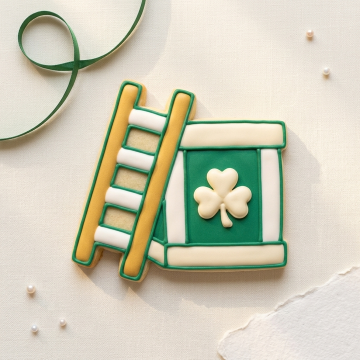 Leprechaun Trap Ladder Cookie Cutter, 3D Printed St Patricks Day Cutter