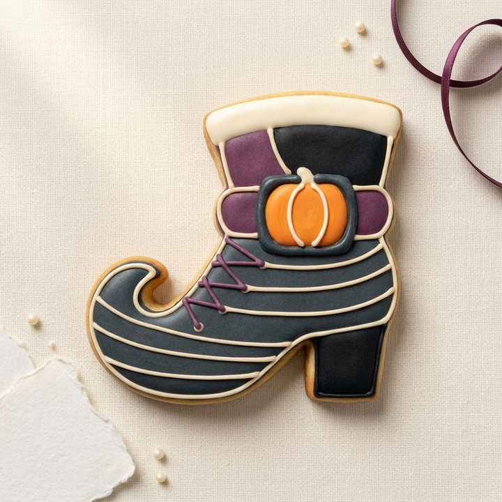 Pumpkin Witch Boot Cookie Cutter, 3D Printed Thanksgiving Cutter