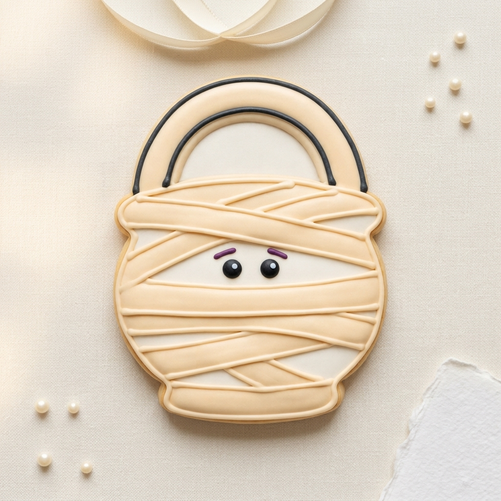 Mummy Candy Pail Cookie Cutter, 3D Printed Halloween Cutter