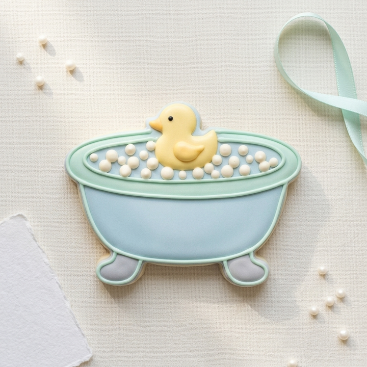 Baby Bathtub Duck Cookie Cutter, 3D Printed Baby Shower