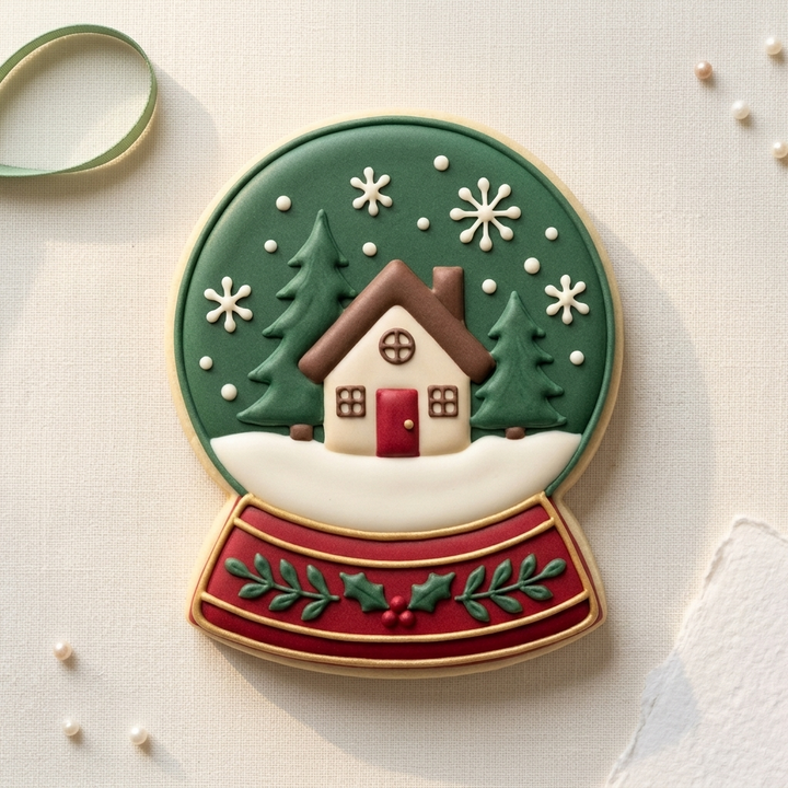 Snow Globe House Cookie Cutter, 3D Printed South Asian Festival Cutter