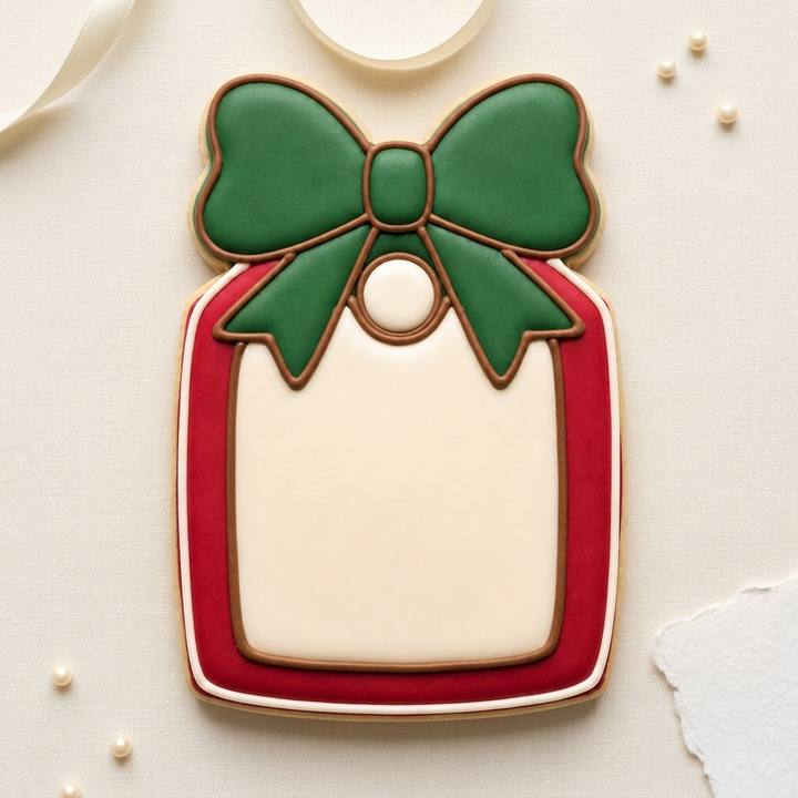 Holiday Gift Tag Bow Cookie Cutter, 3D Printed South Asian Festival Cutter