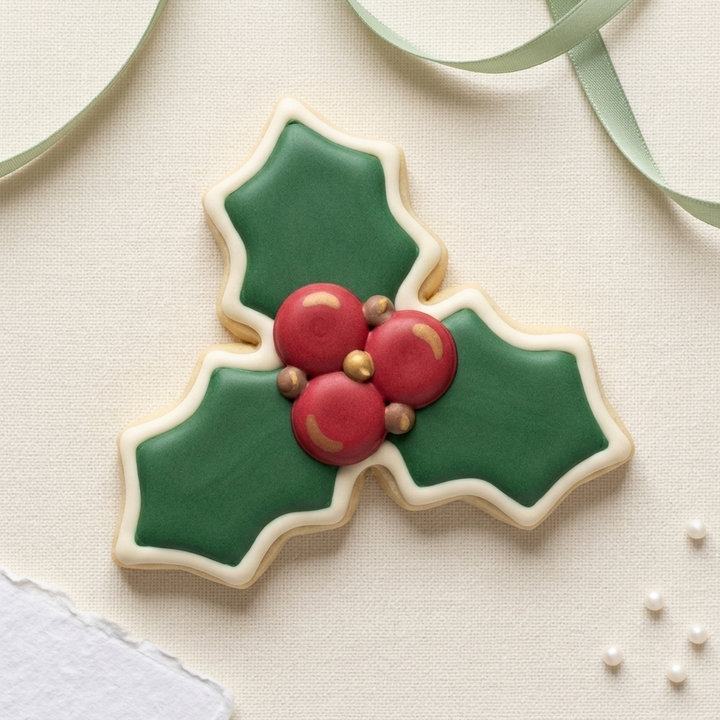 Holly Leaf Cluster Cookie Cutter, 3D Printed South Asian Festival Cutter
