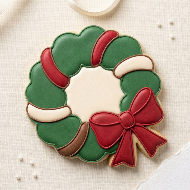 Holiday Wreath Bow Cookie Cutter, 3D Printed South Asian Festival Cutter