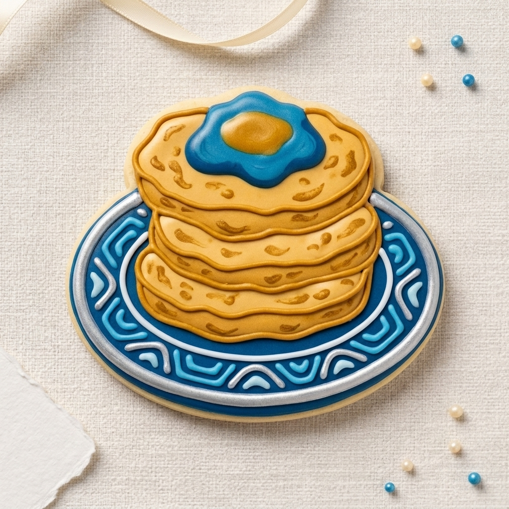 Latke Stack Cookie Cutter, 3D Printed Jewish Holiday Cutter