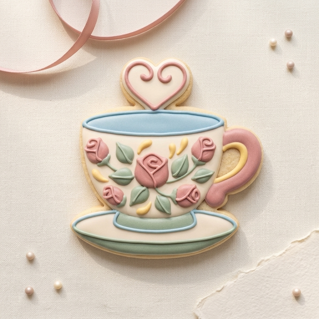 Grandma Teacup Cookie Cutter, 3D Printed Family Gift Cutter