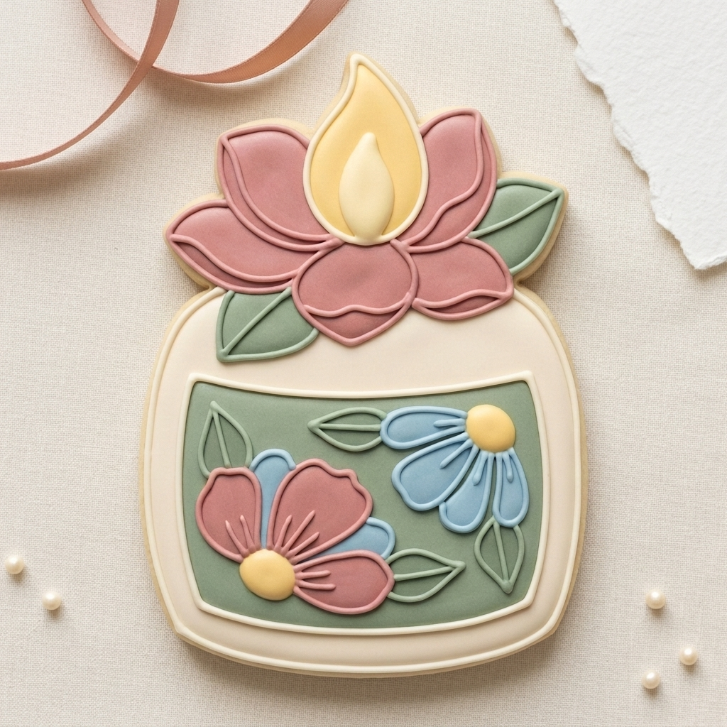 Mother Spa Candle Cookie Cutter, 3D Printed Christmas Cutter