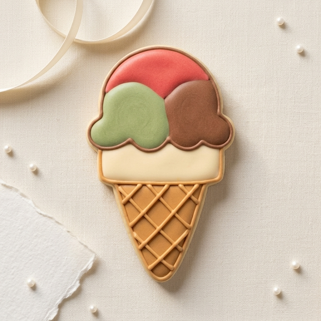 Ice Cream Sweet Treats Septet Cookie Cutter Set 3D Printed Bundle