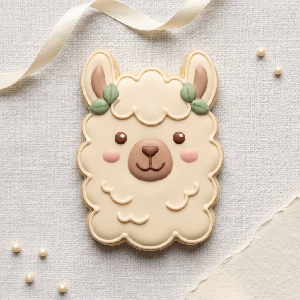 Llama Face Cookie Cutter, 3D Printed Baby Shower Cutter
