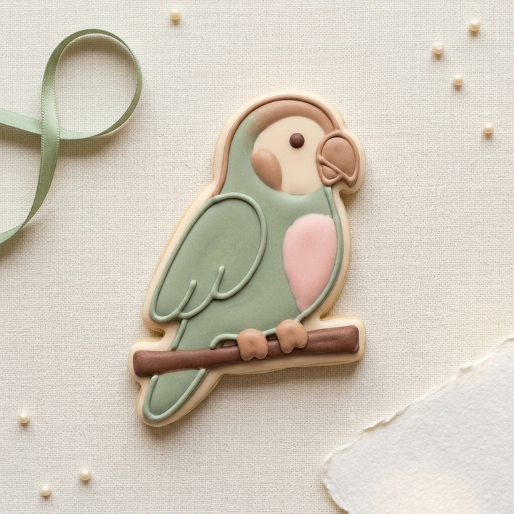 Parakeet Cookie Cutter, 3D Printed Birthday Party Cutter