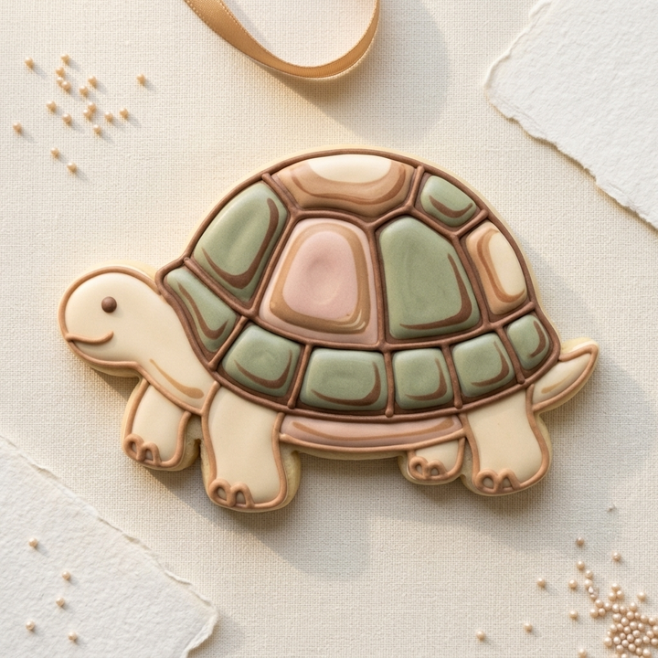 Tortoise Shell Cookie Cutter, 3D Printed Birthday Party Cutter