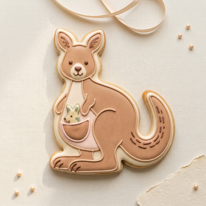 Kangaroo Joey Cookie Cutter, 3D Printed Baby Shower Cutter