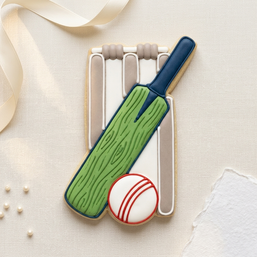 Cricket Bat Wicket Cookie Cutter, 3D Printed Halloween Cutter