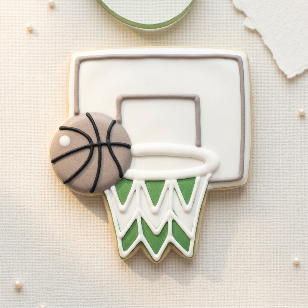 Basketball Hoop Backboard Cookie Cutter, 3D Printed Birthday Party Cutter
