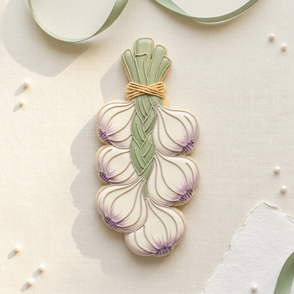 Garlic Braid Cookie Cutter, 3D Printed Kitchen Theme
