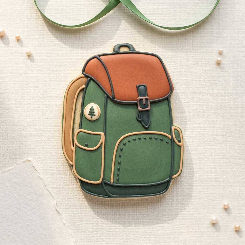 Hiking Backpack Cookie Cutter, 3D Printed Camping Theme