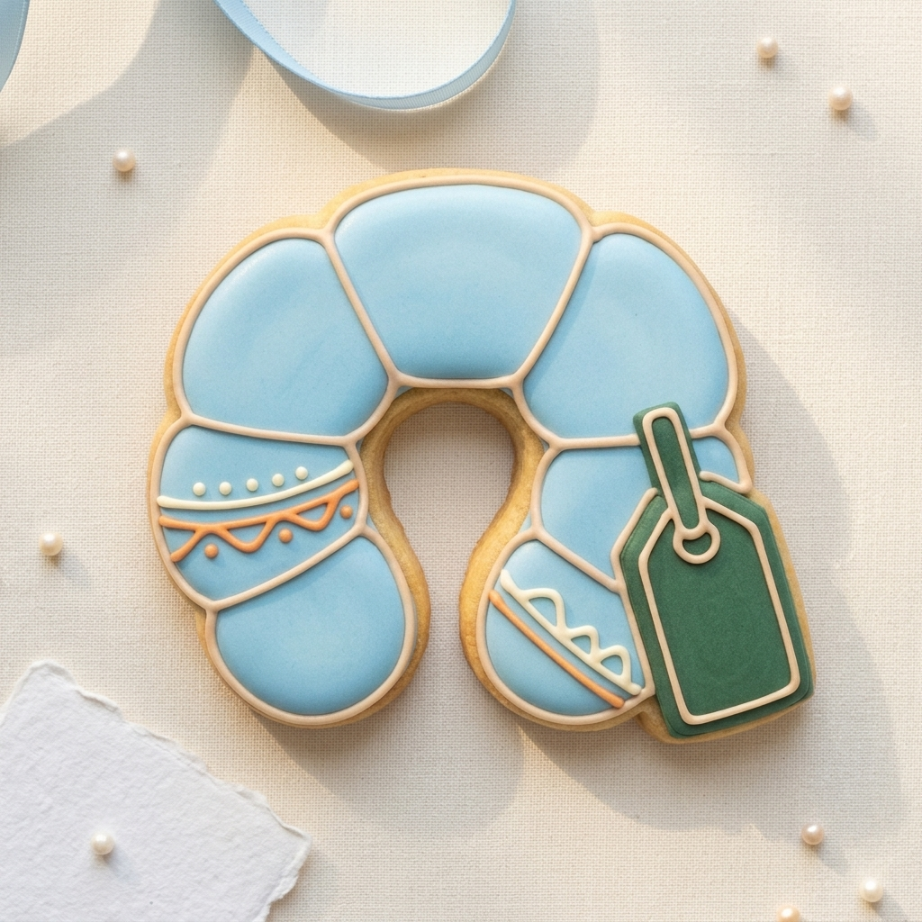 Travel Neck Pillow Cookie Cutter, 3D Printed Travel Theme Cutter