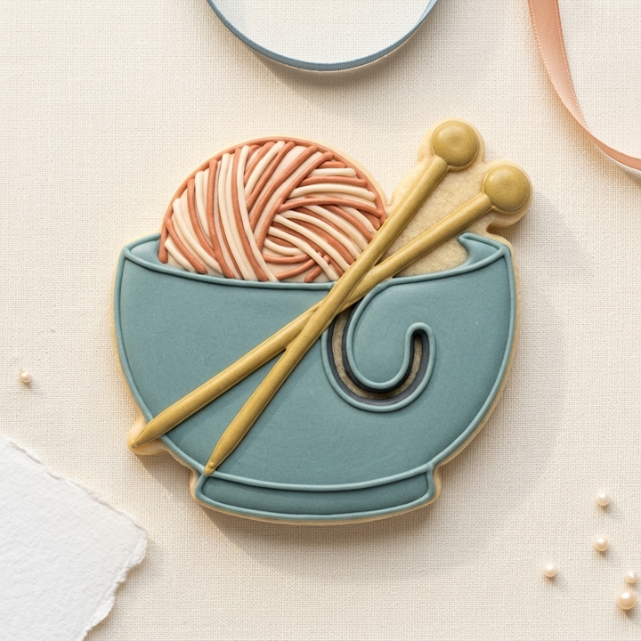 Knitting Cookie Cutter Set Knitting Crochet Cozy Set Bundle 3D Printed Cutters
