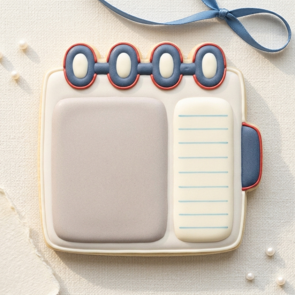 Desk Planner Cookie Cutter, 3D Printed Food Theme Cutter