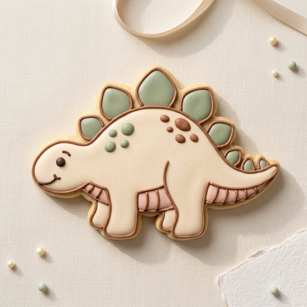 Stegosaurus Dinosaur Cookie Cutter, 3D Printed Birthday Party Cutter
