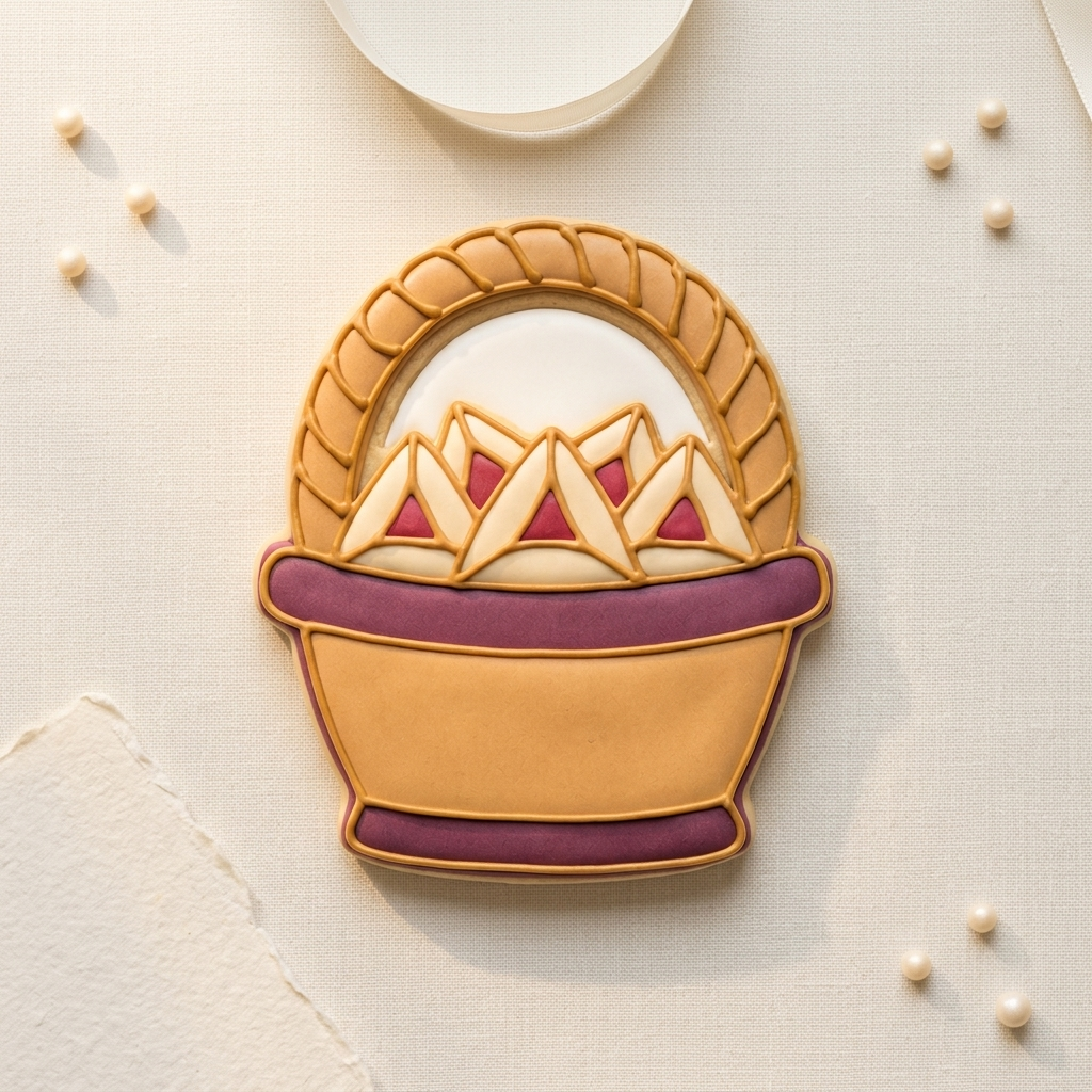 Purim Hamantaschen Basket Cookie Cutter, 3D Printed South Asian Festival Cutter