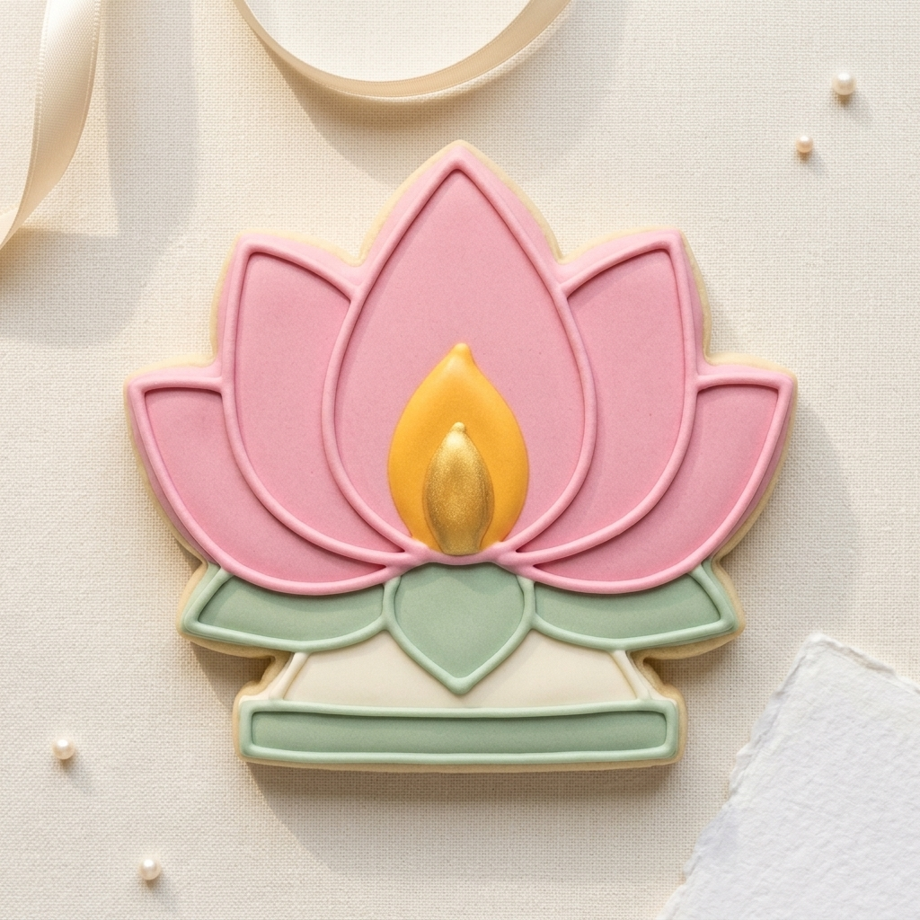 Vesak Lotus Lantern Cookie Cutter, 3D Printed Birthday Party Cutter