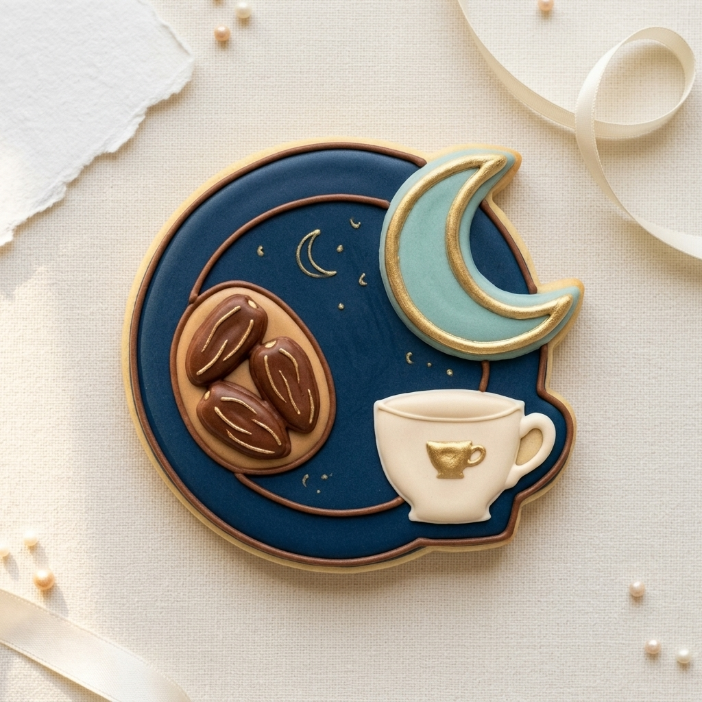 Ramadan Iftar Plate Cookie Cutter, 3D Printed Ramadan Eid Cutter